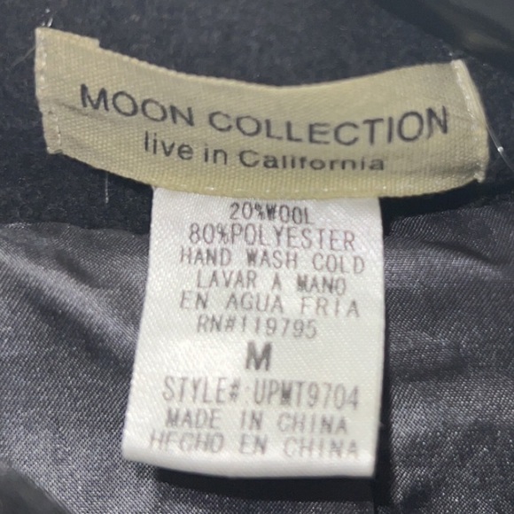 Cropped gray coat with studs - Picture 5 of 5